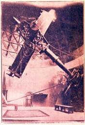 La specola equatoriale<br>posta sull'antirefettorio<br>e smantellata nel 1981